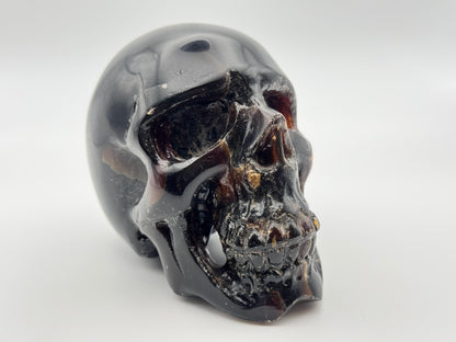 amber skull head