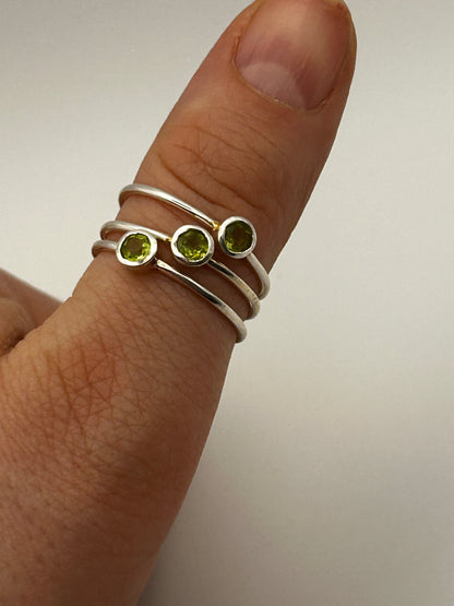 Delicate Peridot Ring