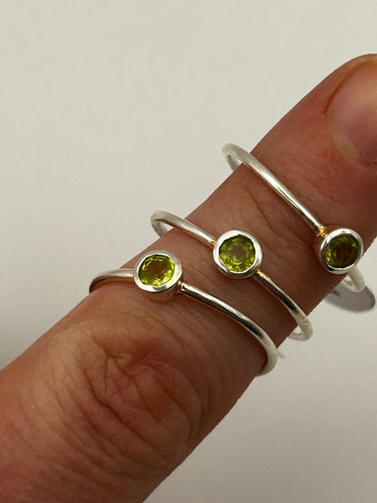 Delicate Peridot Ring