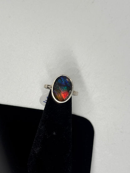 Ammolite ring