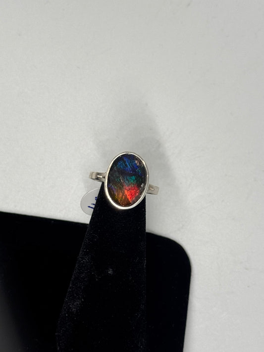 Ammolite ring