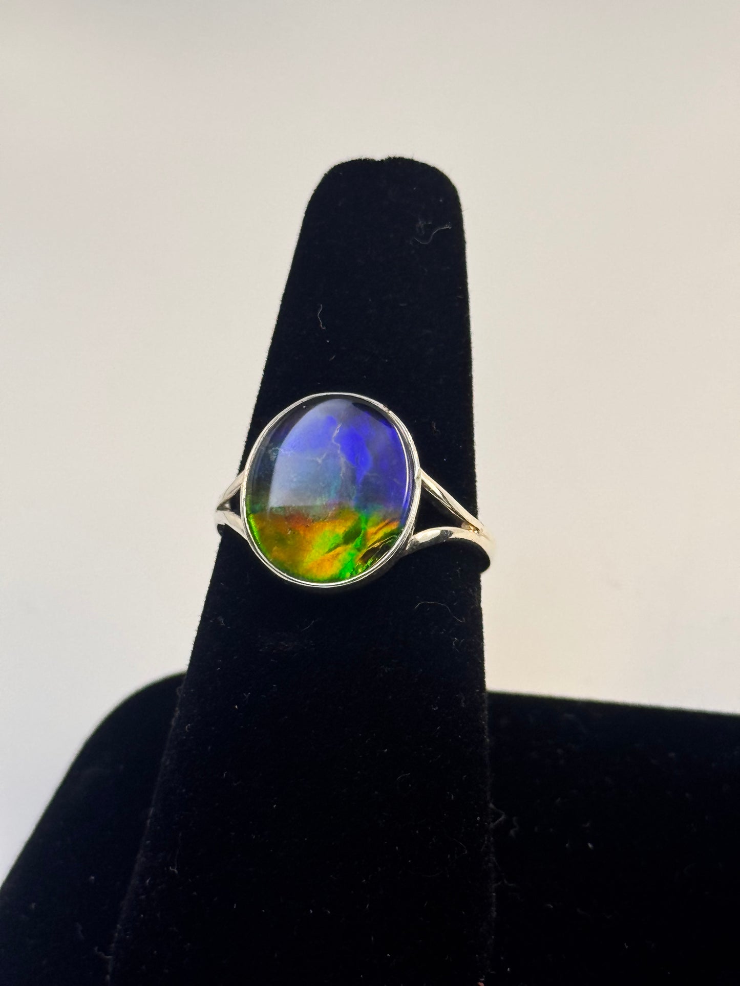 ammolite ring