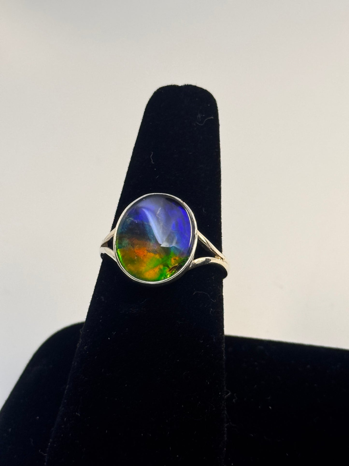 ammolite ring