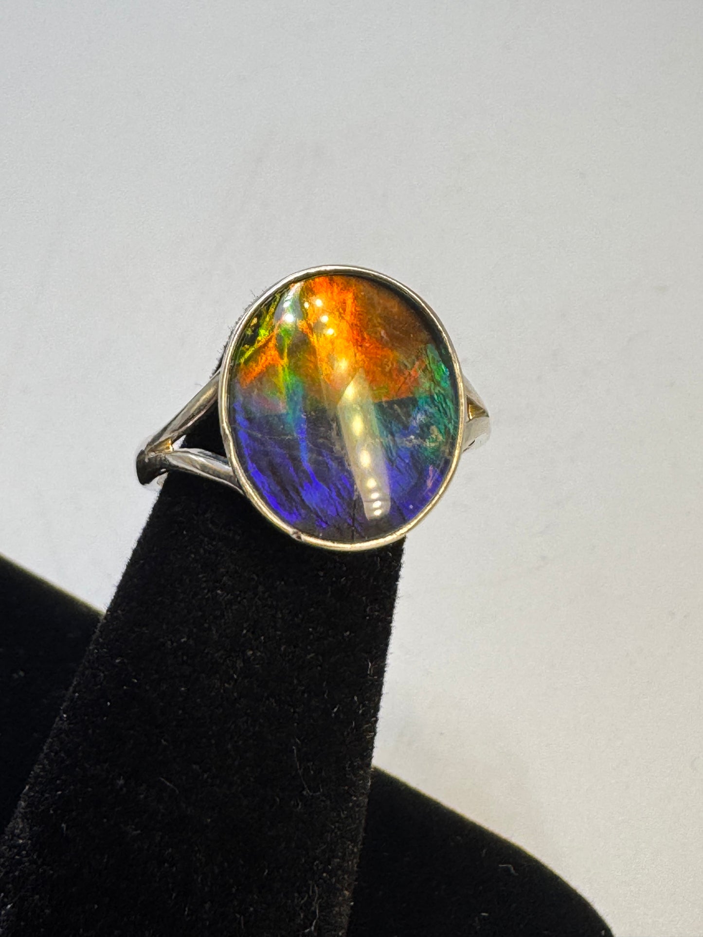 ammolite ring