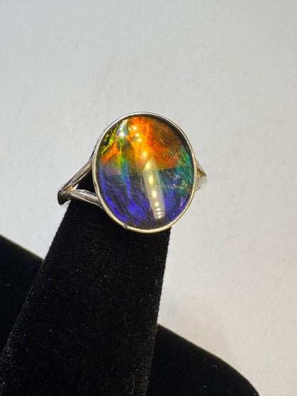 ammolite ring