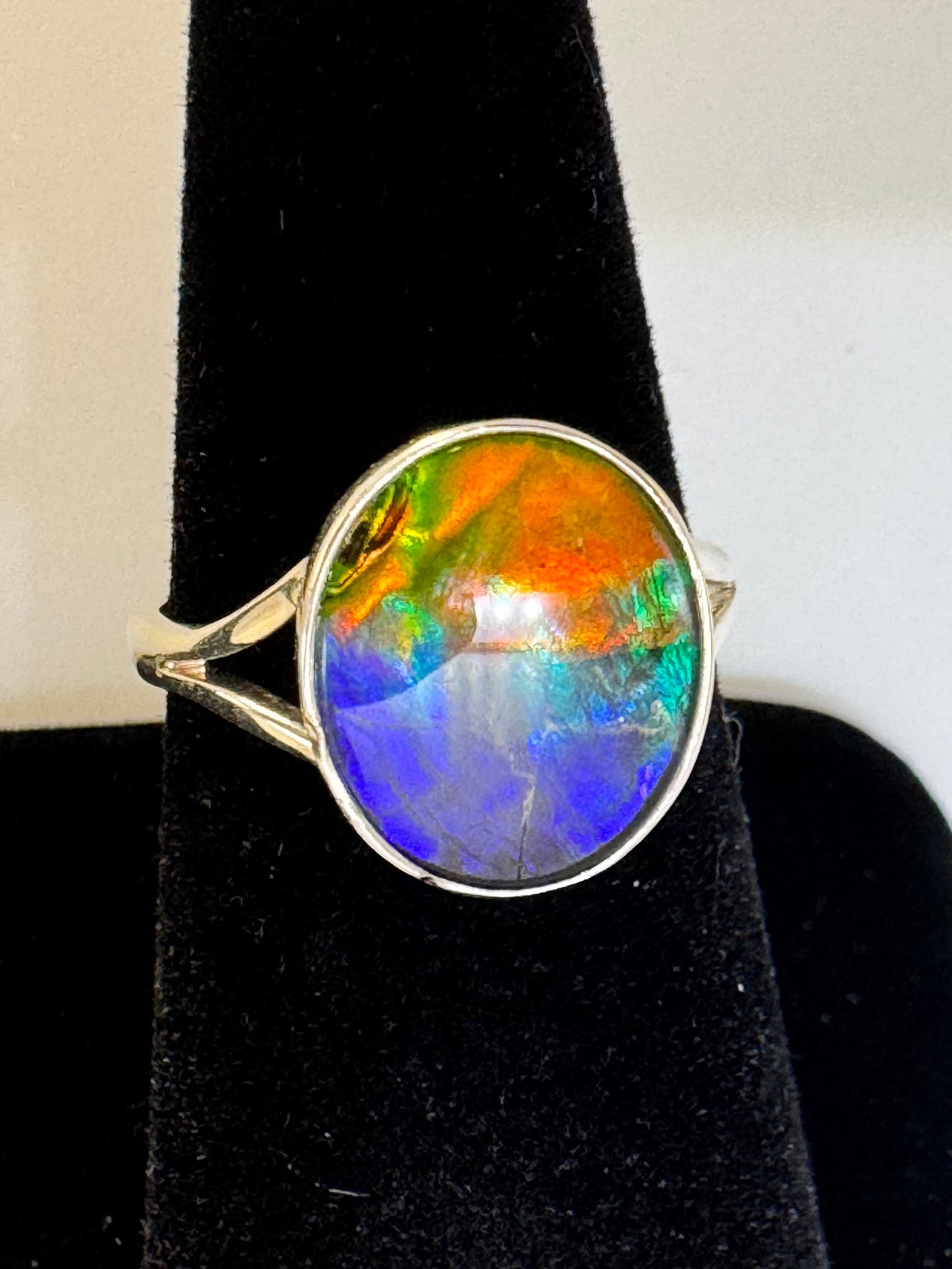 ammolite ring