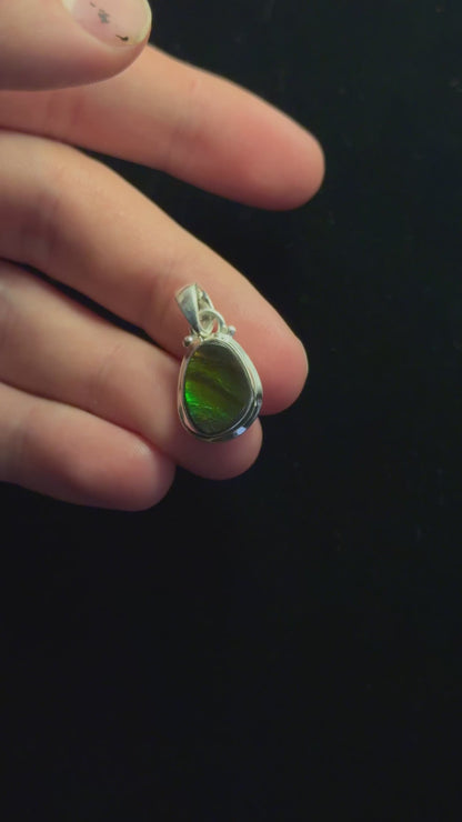 ammolite pendant