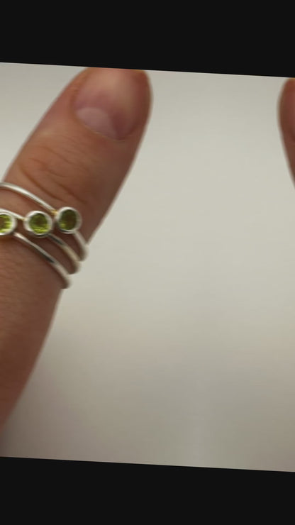 Delicate Peridot Ring