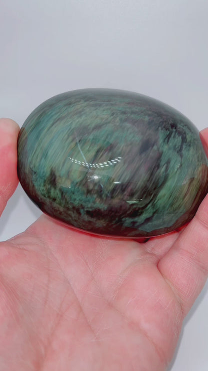 Rainbow Obsidian Palm Stone 245g Large